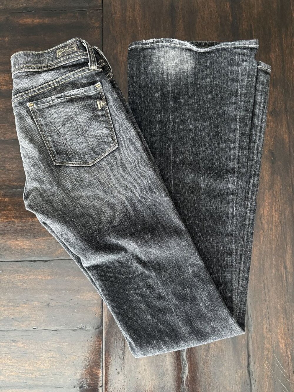 Citizens Of Humanity Women's Boot Cut Jeans in Washed Black/Grey